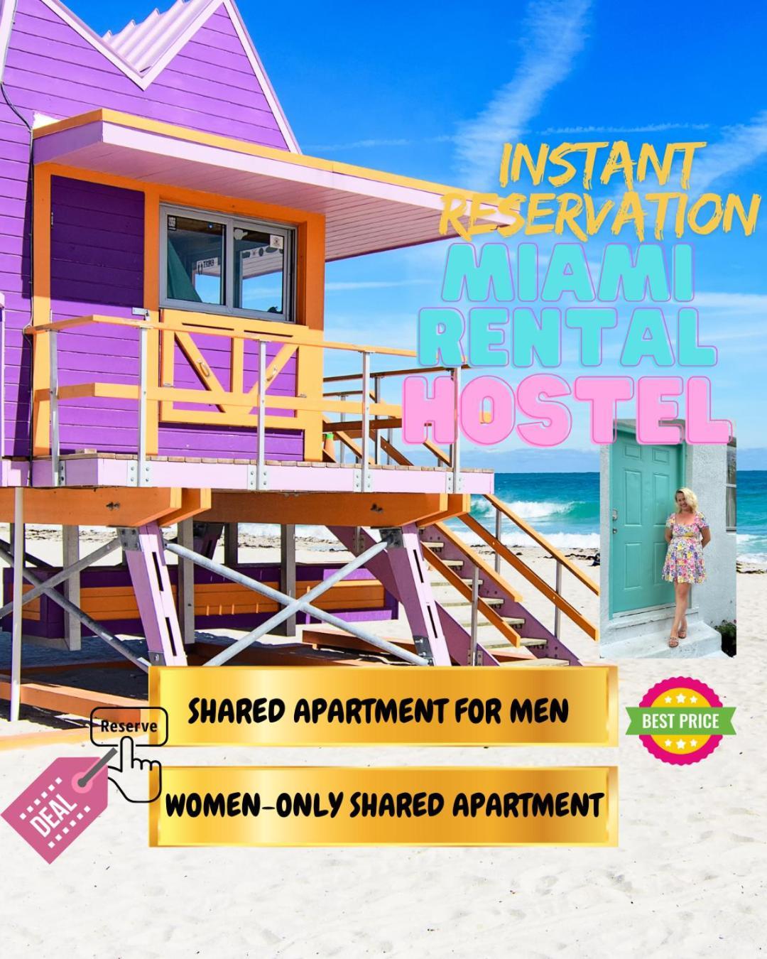 104 Mixed Shared Rooms Central, Friendly, Affordable ไมอามี ภายนอก รูปภาพ